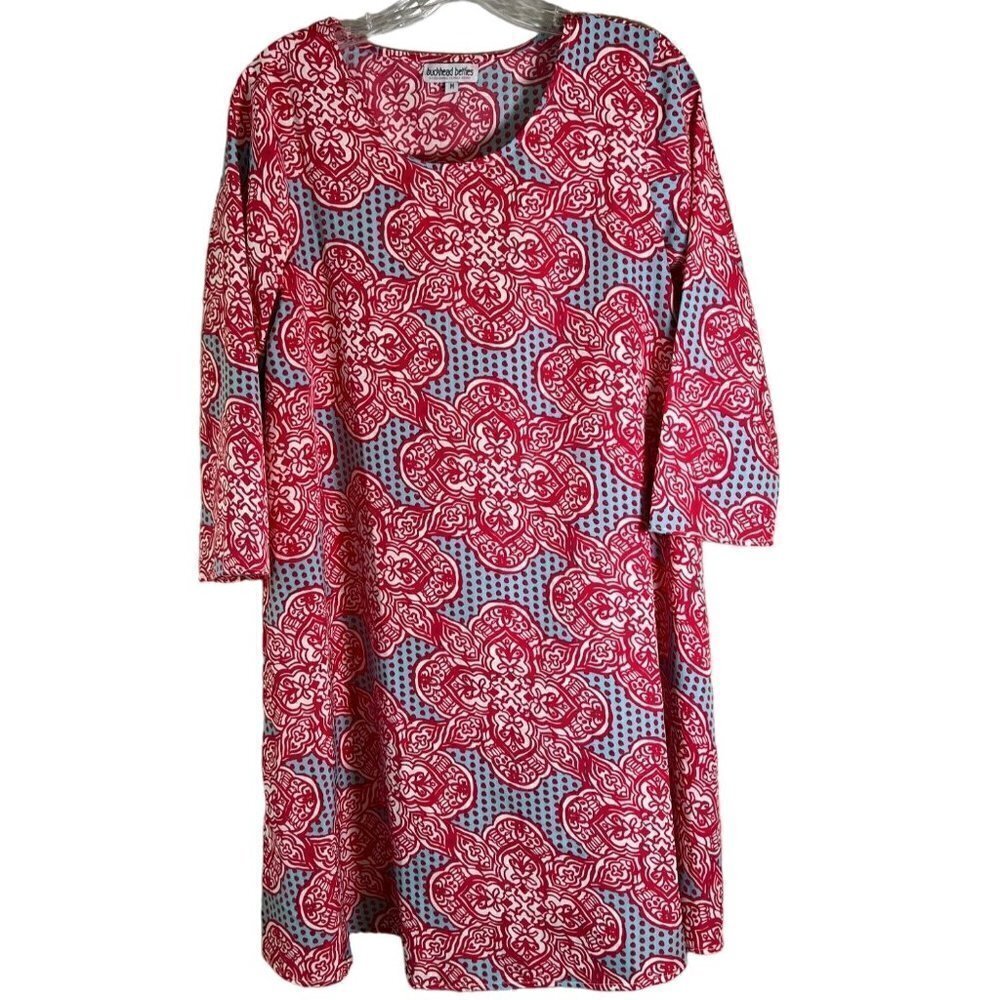 Buckhead Betties Brie Dress/ Cover Up Floral & Polka Dot Pattern Size Medium